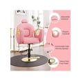 thumbnail image 4 of Bingirl Fauteuil de Barbier Pivotant Inclinable avec Appuie-Tête Réglable : Pompe Hydraulique Robuste, Dossier Inclinable, Rose, pour Coiffeurs, Maison, Spa, Shampooing, 4 of 10
