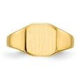 thumbnail image 4 of 14K Yellow Gold Ring Band Signet 8.5x8.xmm Closed Back, Size 6, 4 of 5