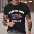 thumbnail image 2 of Linfrsh American Flag T Shirts for Men American Flag 250 Years Independence Day 4th of July Graphic Tee(Black,2XL), 2 of 5