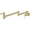 Brushed Gold, variant on Pot Filler Faucet Brass Faucets Kitchen Wall Mount Commercial Faucet Folding Kitchen Faucet Lead-Free Restaurant Faucet Copper 2 Handles Double Joint Swing Arm Faucet