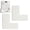 White, variant on Hgtduk White Plastic Floating Shelf Support