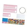 thumbnail image 2 of HILABEE 50 Pieces Rhinestones Storage Bag Small Beads Organizer Multipurpose Packaging Pouch Clear Window Container Self Sealing Bags Pink, 2 of 9