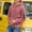 Pink, variant on BRGZLK Mens Hoodies Solid Color Long Sleeve Hooded Plush Pullover Style Sweatshirt Top Pink S