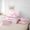 thumbnail image 6 of Castle Fairy Bowknot Personalized Initial S Twin Bedding Sets,Pink Bedding Comforter Set, 6 of 8