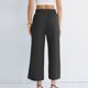 thumbnail image 4 of Pantalones Elásticos de Cintura para las Mujeres Color Sólido Vendaje Casual Pantalones Largos con Bolsillos, Pantalones de Cintura Alta Mujeres Cómodos Control Del Vientre Primavera Verano, 4 of 5