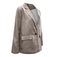 thumbnail image 5 of Lilgiuy Women Casual Long Sleeve Solid Turndown Collar Buttons Coat(Khaki,4) Winter Fashion 2022, 5 of 5