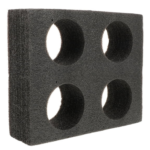 Arborister 4 Cup Foam Carrier Tray for Hot/Cold Drinks - Black