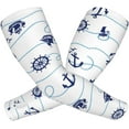 thumbnail image 2 of Outdoor Garden Sleeves UV Sun Protection Sleeves with , 1 Pair Ocean Anchor Rudder Sailboat, 2 of 7
