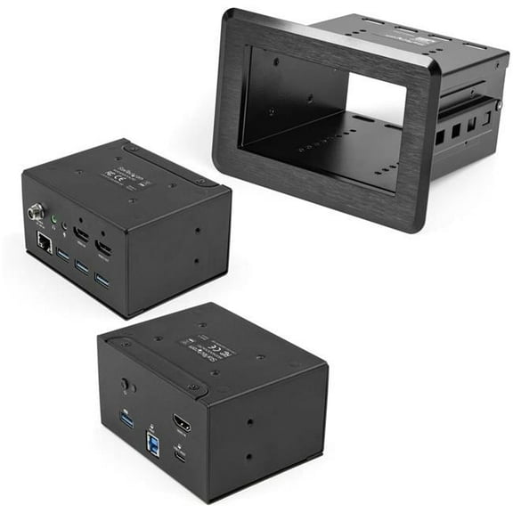 4K HDMI USB-C & USB-A Conference Table Connectivity Box with Laptop Docking