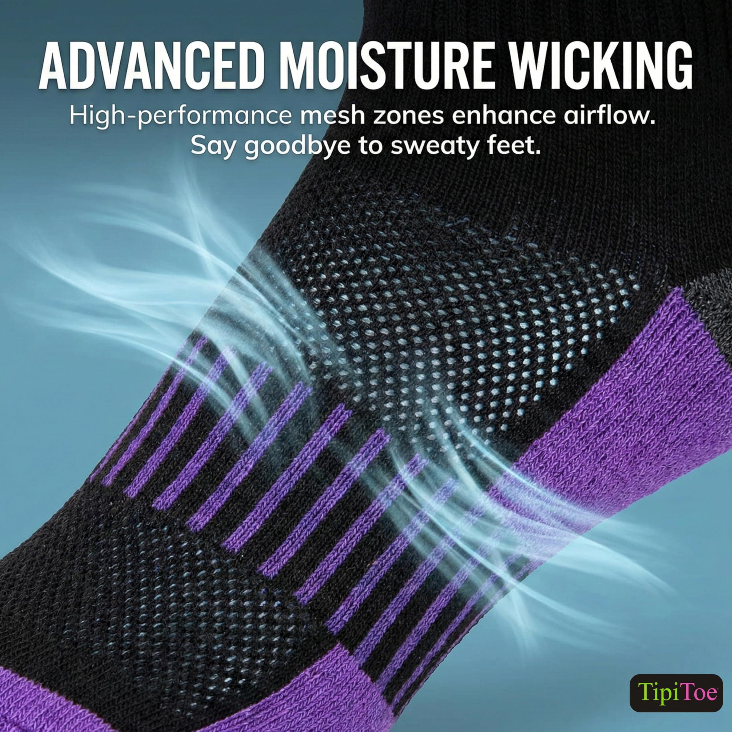 Colorfut Women's 12-Pairs Running & Athletic Sports Performance Ankle/Quarter Socks