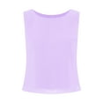thumbnail image 3 of iiniim Women's Work Blouses Dressy Casual Tank Tops Sleeveless Chiffon Loose Round Neck Shirt Size S-3XL Lavender XXL, 3 of 7