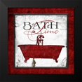 thumbnail image 2 of Grey, Jace 12x12 Black Modern Framed Museum Art Print Titled - Crimson Bath Time, 2 of 5