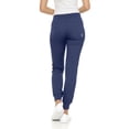 thumbnail image 5 of MediChic Women’s Premium Scrub Set – V-Neck Notch Scrub Top & 6-Pocket Jogger Scrub Pants, 4-Way Stretch, Medical Uniform Navy Medium, 5 of 5
