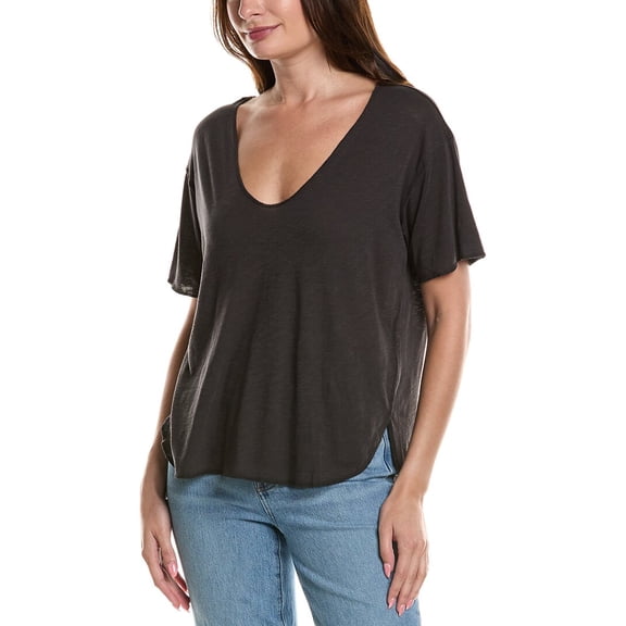 Project Social T womens Robby Scoop Neck T-Shirt, s, Black