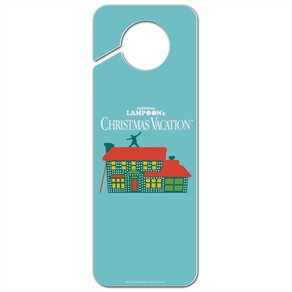 Christmas Vacation Griswold House Logo Plastic Door Knob Hanger Sign