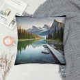 thumbnail image 2 of Chilfamy Mountains Trees Lake Pillow Covers for Couch Sofa Indoor Outdoor Throw Pillow Cover Square Design 1PC 12x12in, 2 of 5