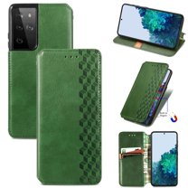 Galaxy S21 Ultra Wallet Case, Dteck Premium PU Leather Flip Folio Wallet Case with Card Slot Magnetic Closure Case for Samsung Galaxy S21 ultra 6.9 inch, Green