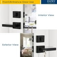 Entry Door Lever and Single Cylinder Deadbolt Set Keyed Alike