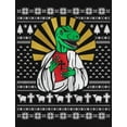 thumbnail image 2 of Tstars - Reptor Jesus Funny Dinosaur T Rex Ugly Christmas Sweater Sweatshirt X-Large Black, 2 of 4