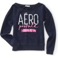 thumbnail image 1 of Aeropostale Womens Aero Wide Crew Sudadera, Azul, Grande Aeropostale Camisa de entrenamiento, 1 of 1
