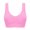Pink, variant on Pntutb Ladies Clothes,Womens Plus Size Bras Padded Seamless Sleepwear Yoga Bra Wireless Underwear