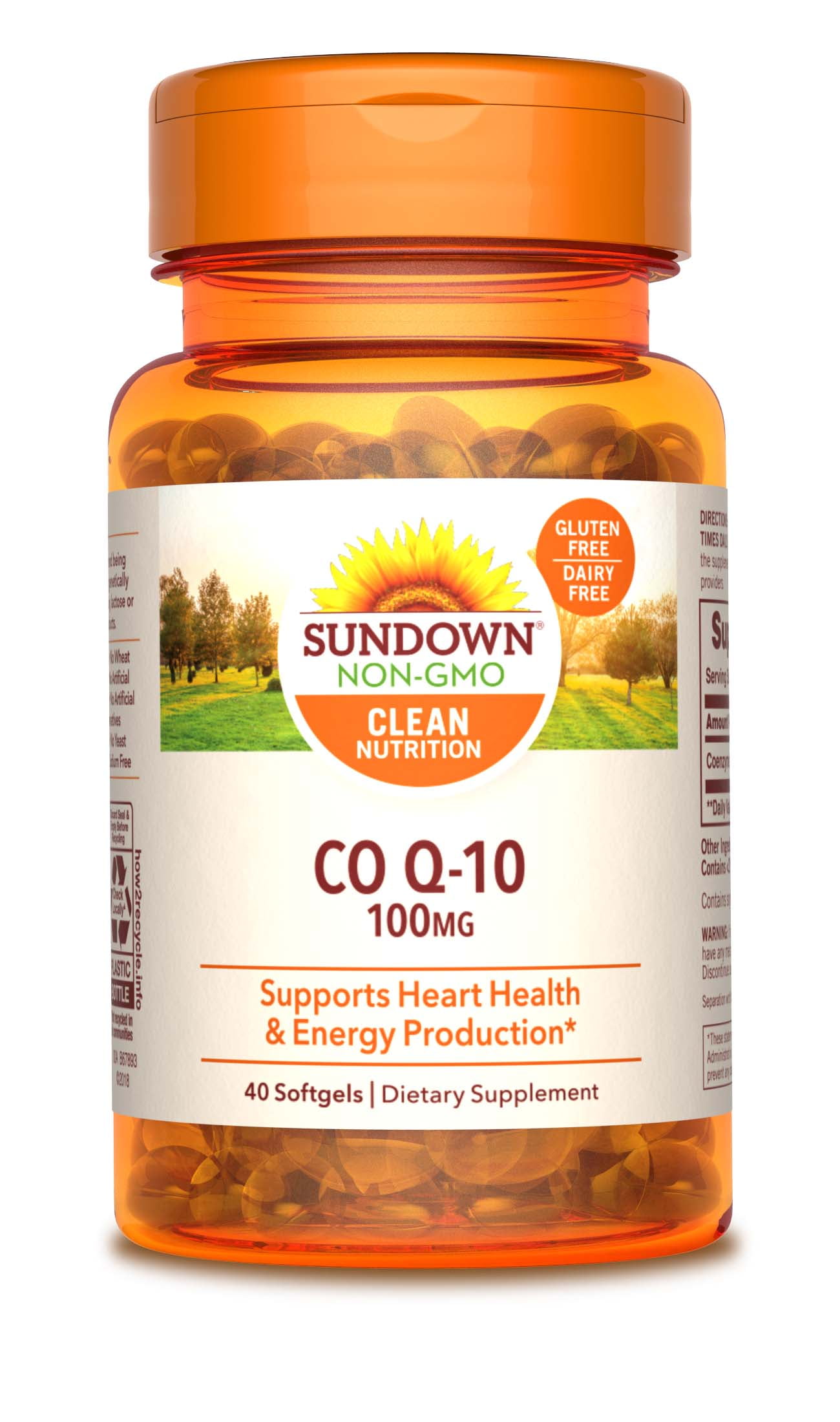 Sundown Co Q-10, Dietary Supplement, 100 mg, Softgels, 40 Ct