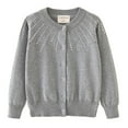thumbnail image 1 of Cardigan en Tricot avec Strass pour Filles, Col Rond, Veste en Coton, 1 of 17