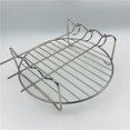 thumbnail image 5 of Accesorios para freidora de aire, parrilla de barbacoa de acero inoxidable de doble capa, estante de 3 agujas, parrilla de horno de ondas ligeras, estante de almacenamiento en red, 5 of 5