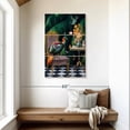 thumbnail image 2 of Elephant Stock Tea Time Wall Art - Vertical Multi Panel Canvas - Living Room Wall Decor - Animal Multi Panel - Gray And Orange Decor By Erika c. Brothers - 28" x 45", 2 of 7
