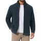 thumbnail image 1 of CHAQUETA DE FELPA SUAVE INSPIRE CHIC PARA HOMBRES, ROPA DE INVIERNO, CON CUELLO ALTO, CREMALLERA, CHAQUETAS SUAVES TAMAÑO S AZUL, 1 of 5