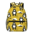 thumbnail image 1 of Disketp Cartoon Bear Yellow Mochila Estampada para Hombre y Mujer – Mochila Ligera Clásica con Múltiples Bolsillos para Universidad, Trabajo y Viajes-One Size, 1 of 5