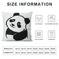 thumbnail image 5 of ONETECH Funny Panda Bear Gifts for Women Men Kids, Baby Panda Pillow Case Panda Themed Room Bedroom Home Chair Sofa Nursery Decor, 5 of 5