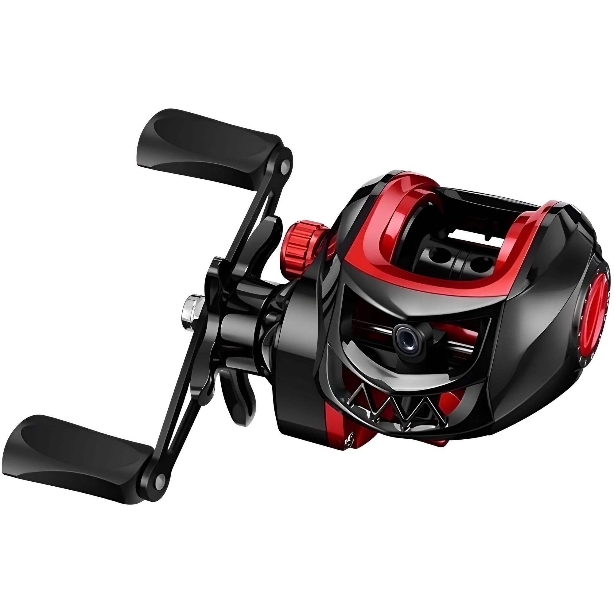 BESTSKY Baitcaster Reels Metal + Nylon 7.2:1 High Metal Spool Dual Magnetic Brake 8Kg Drag Long Casting Anti Backlash Lure Reel for Bass & Multi Species Fishing