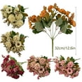 thumbnail image 4 of Clearance Artificial flowers under $5,Arisefrom Artificial Outdoor Flowers Wedding Bouquets Chrysanthemums Hand Held Bouquets Small Bouquets Decorative Items High End Hydrangeas, 4 of 10