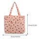 thumbnail image 2 of 9814 Bolso hombro para mujer gran capacidad con pana fresco pequeño pastoral bolso escolar para estudiante-PZ20240227008813 Rosa, 2 of 8