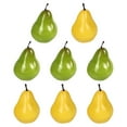 thumbnail image 3 of Worgeous 8Pcs Artificial Pear Models Foam Decoration Realistic Design Home Decor, 3 of 8