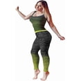 thumbnail image 5 of Ropa deportiva para mujer, conjunto de gimnasio, ropa deportiva para correr, leggings de entrenamiento para mujer, conjunto de yoga, top y leggings elásticos., 5 of 5