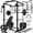 220LBS Black Home gym Package, variant on ALLVIATE Power Cage, 2000LBS Space Saving All-in-One Design, Cable Crossover and Dual Independent Pulley System, Heavy Duty Full Body Workout Cage with Complete Training Attachments for Home Gym