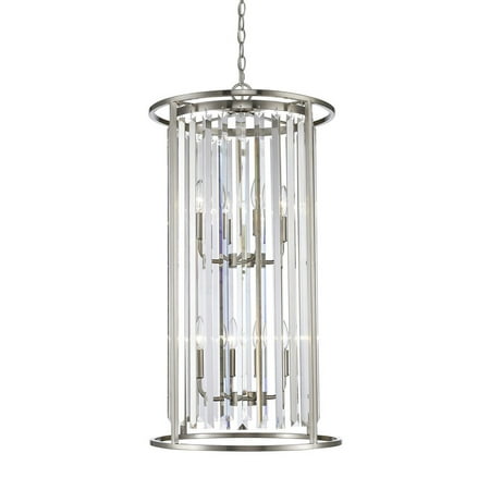 

8 Light Chandelier in Fusion Style 17 inches Wide By 32 inches High-Brushed Nickel Finish Bailey Street Home 372-Bel-2019890
