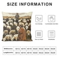 thumbnail image 5 of Orinice Sheep Cows Graphic Decorative Cushion Throw Pillow Cover for Home Couch Living Room Bed Sofa 1PC Soft and Durable 20x20in, 5 of 5
