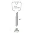 thumbnail image 2 of ILCO X278 Replacement Key Blank for Kawasaki & Triumph Motorcycle - KA33 (10 Pack), 2 of 6