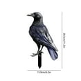 thumbnail image 3 of Cheapark Crow Decorations Yard Stake - Black Birds for Garden Party Christmas Tree Outdoor Spooky Display, 3 of 7