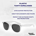 thumbnail image 3 of Plastic Tahiti Sunglasses Set of 10, Bulk Pack - UV Protection, Perfect for Party, Beach, Outdoor - White, 3 of 8