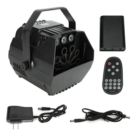 Automatic Bubble Machine with RGB LED Light