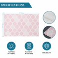 thumbnail image 6 of Pink Geometric Placemats Set of 8, Morocco Modern Simple Abstract Aesthetic Placemats for Dining Table, Place Mats for Kitchen Tabletop, Waterproof Wipeable Dining Table Mats Set, 6 of 9