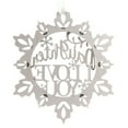 thumbnail image 2 of Holiday Ornament Snowflake Message Wood I Love You 131765 Daughter, 2 of 3