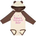 thumbnail image 3 of Inktastic Future Volleyball Star Girls Girls Long Sleeve Baby Bodysuit, 3 of 5