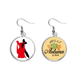 thumbnail image 1 of Baile social Duet Dance Dancer Pendiente del lóbulo de la joyería del pendiente de la hoja del otoño Unbranded M, 1 of 3
