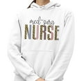 thumbnail image 2 of Med-Surg Nurse Leopard Print Hoodie Sweatshirt Unisex 4X-Large White, 2 of 5
