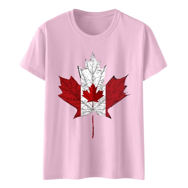 Camisas de Manga Corta para las Mujeres Impresión de Manga Corta Cuello Redondo, Camisa Casual de Poliéster para las Mujeres, Lavado de Manos